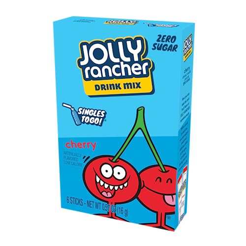 Jolly Rancher Singles to Go - Variety (Pack of 6) Cherry - Enjoy on-the-go convenience with Jolly Rancher Singles to Go, variety pack of 6, cherry.