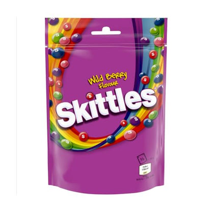 Skittles Vegan Chewy Imported Sweets Candy Pack 136g (Wild Berry)