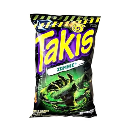 Takis Zombie 280g – Intense Heat and Bold Flavor, Spicy Corn Snack for Zombie Fans, Crunchy and Fiery Tortilla Chips