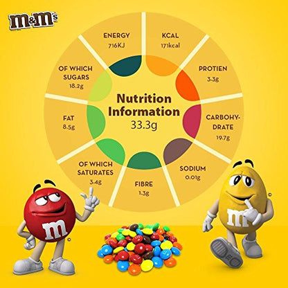 M&M's Peanut Coated with Milk Chocolate, 45g (Pack of 4) - "Peanut Choco Pack!"