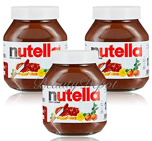 Nutella Ferrero Hazelnut Chocolate Spread 750 g (Pack of 3) - "Triple the indulgence!"