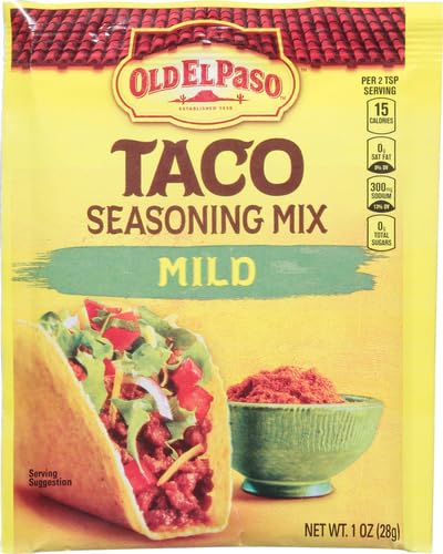 Old El Paso Taco Seasoning Mix Mild, Yellow & Brown, 28 g - "Mild and flavorful!"