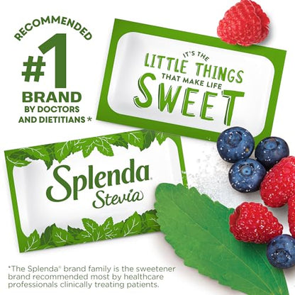 SPLENDA Naturals No Calorie Stevia Sweetener, Single-Serve Packets (80 Count) : 5.6 Ounce (Pack of 1)