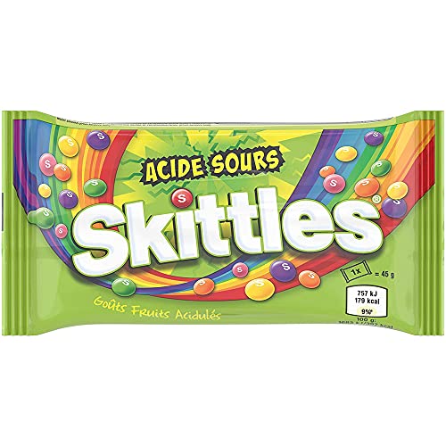 Skittles Crazy Sour Flavour Candy, 45 g