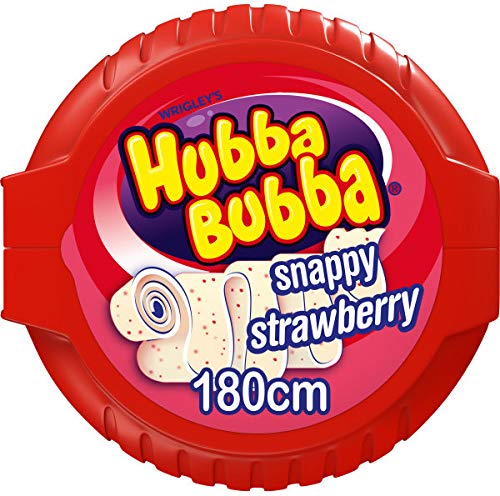 Hubba Bubba Wrigley's Snappy Strawberry Gum Tape, 56g - Snappy strawberry gum tape, 56g of chewy fun.