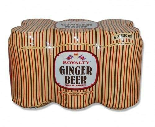 Royalty Ginger Beer Non Alcoholic 330ml,Pack of 6 Cans (Imported Product)