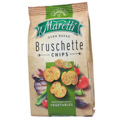 Maretti Oven Baked Bruschette Mediterranean Vegetables Chips, 70 grams - "Mediterranean Vegetable Bruschette Chips!"