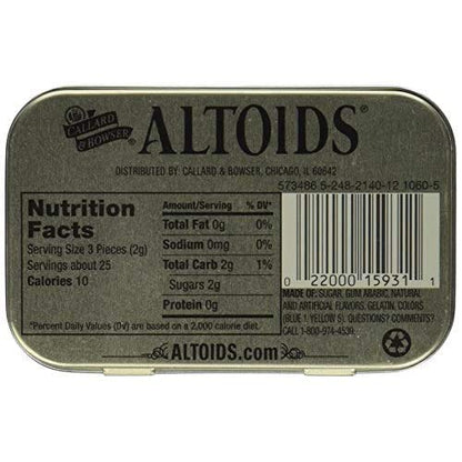 Altoids Curiously Strong Mints Spearmint Pouch, 6 X 50 g - Spearmint Multipack!