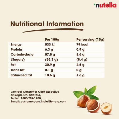 Nutella Hazelnut Spread with Cocoa, 12.35 oz / 350g - "Small jar, huge taste!"