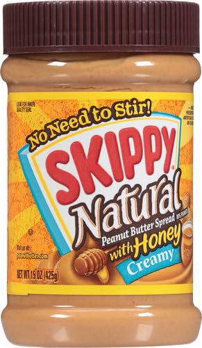 Skippy Peanut Butter Natural Honey, 425G