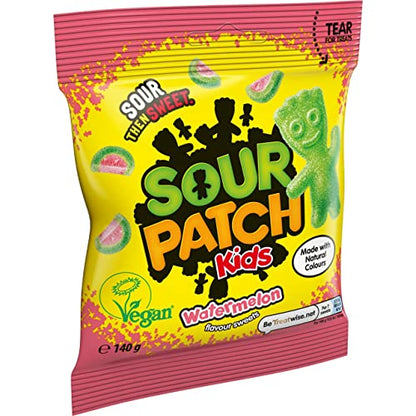 Sour Patch Kids Watermelon Flavour Sweets Chewy Candy, 140g