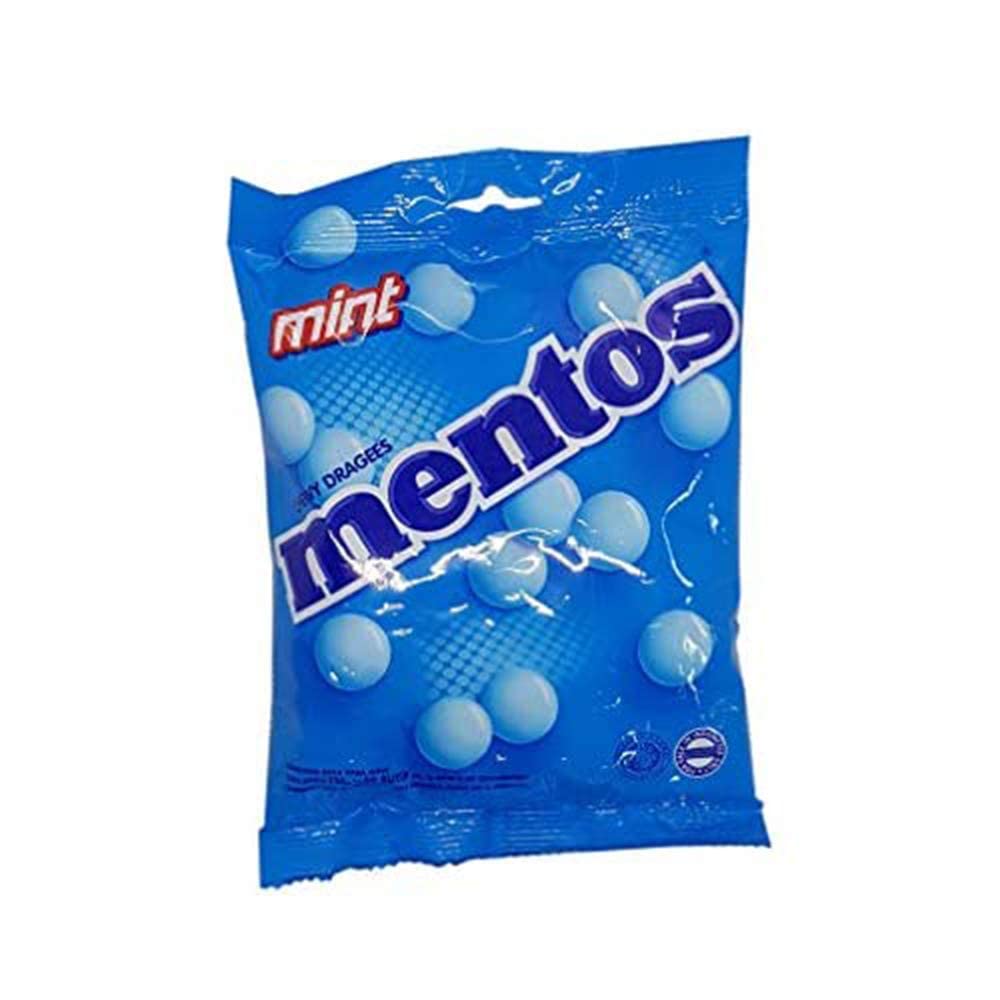 Mentos Chewy Dragees Mint 135g - "Refreshing Mint Mentos!"