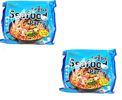 Samyang Seafood Party Flavor - 125g Pack 2 (Pack of 2) (Imported) - Imported Ocean Delight