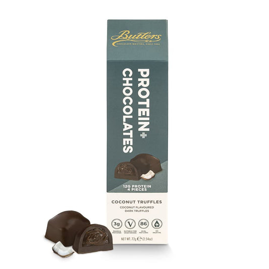 Butlers Coconut Dark Truffles Chocolate Protein + Chocolate 72g - Coconut bliss