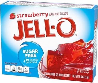 Savor the Sweetness with our Strawberry Artificial Flavor Jello Mix - 17g of Delight in Every Spoonful - Easy-to-Make Gelatin Dessert for Irresistible Treats!