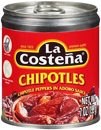 La Costena Chipotle Peppers in Adobo Sauce, 199 g - "Bold Chipotle Kick!"