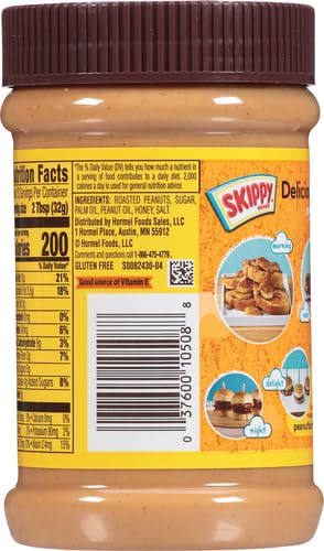 Skippy Peanut Butter Natural Honey, 425G