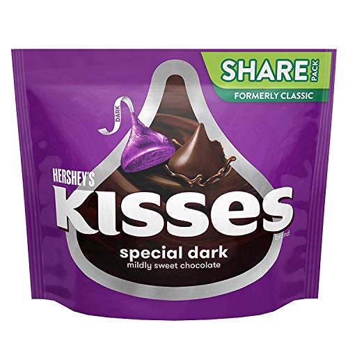 Hershey's Kisses Special Dark Chocolate, 2 X 283 g - Two packs of special dark chocolate Kisses, each 283g.