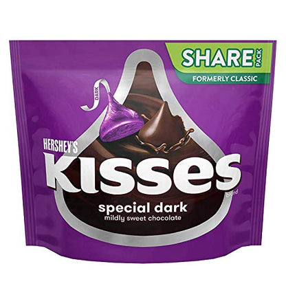 Hershey's Kisses Special Dark Chocolate, 2 X 283 g - Two packs of special dark chocolate Kisses, each 283g.