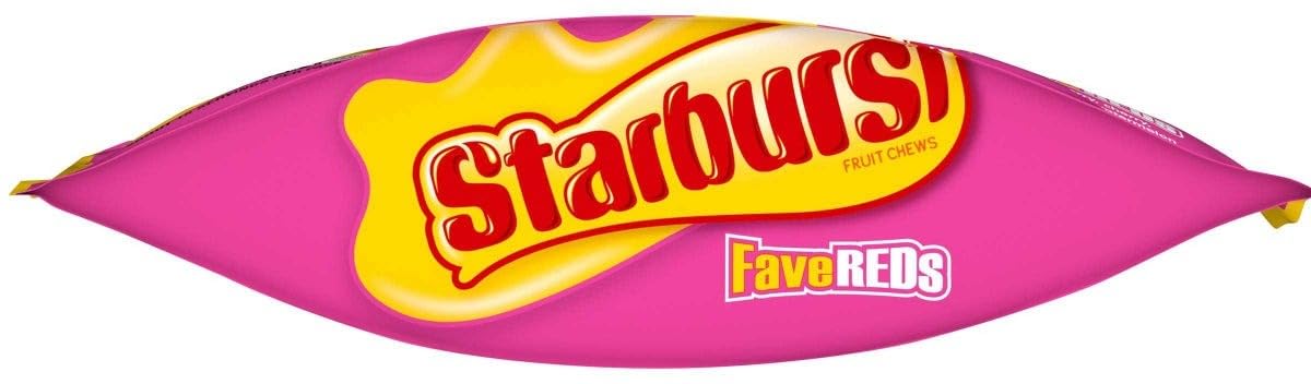 STARBURST FaveREDS Fruit Chews Candy - 15.6 oz Pouch, Assorted Red Flavors, Chewy & Juicy Treats for Snacking