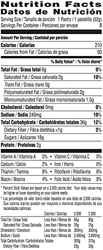 Pop Tarts Frosted Chocolate Chip Pack of 2 Pouch, 2 x 416 g - "Double chocolate chip!"