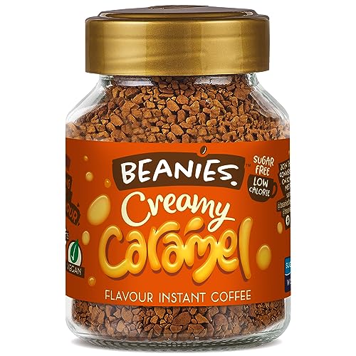 Beanies Creamy Caramel Instant Coffee 50g - Caramel comfort in a cup