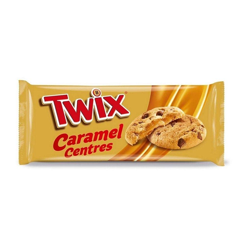 Twix Caramel Centres - Milk Chocolate Chips Crisp Biscuits with Soft Centre, 144g - Indulge in Decadent Delight!