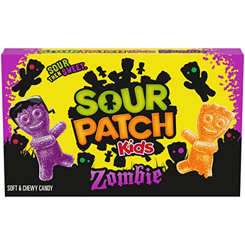 Sour Patch Kids Zombie Orange & Purple Soft & Chewy Zombie Candy, 3.5 oz, 99g