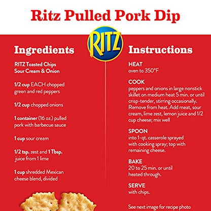 Mondelez Global Sour Cream and Onion Ritz Toasted Chips (229 g) - "Sour Cream Ritz Fun!"