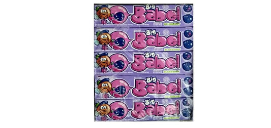 Big Babol Rasa Blueberry, 20 Stick Chewing Gum ( Imported ) – Bursting with blueberry flavor!