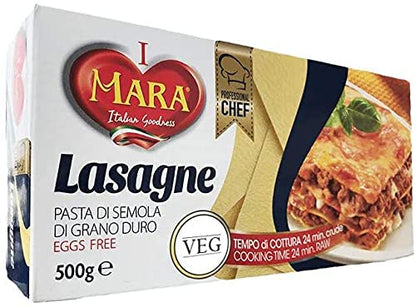 Mara Lasagne Pasta, 2 x 500 g - "Double Pack Lasagna Pasta!"