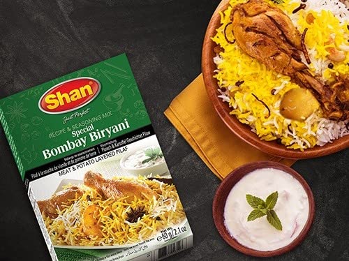 Shans Special Bombay Biryani Masala, 2.12 oz / 60 g, 4 Pack