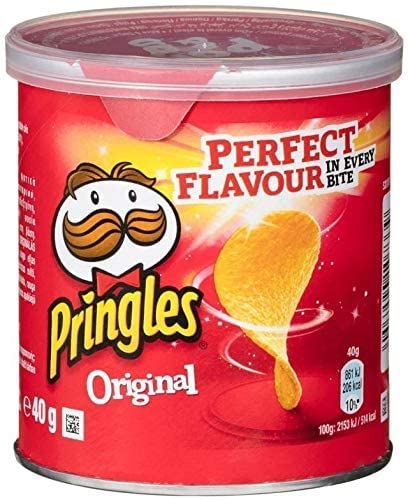 Pringles Original Potato Crisp Chips, 40g (Pack of 4) - Four times the original crisp!