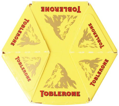 Toblerone Swiss Milk Chocolate With Honey And Almond Nougat 6 - 3.52 Oz100G Bars Total Net 1Lb 5.12 Oz600G