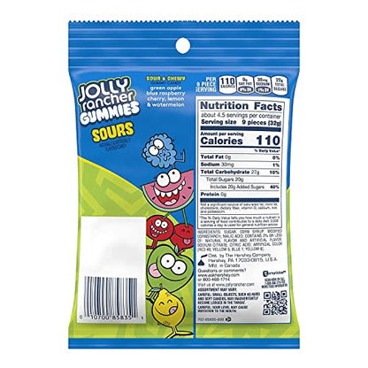 JOLLY RANCHER Gummies Sours Candy, 12 Pack, Blue & Green, 1692g - Enjoy the tangy fun of JOLLY RANCHER Gummies Sours, 12 pack, 1692g.