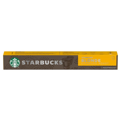 Starbucks Blonde Espresso Roast Coffee Capsules by Nespresso Intensity 6, 1.87 oz ℮ 53 g