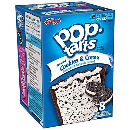 Pop Tarts Frosted Cookies and CrÃ¨me Pack of 2 Pouch, 2 x 400 g - "Double pack of cookies and crÃ¨me!"