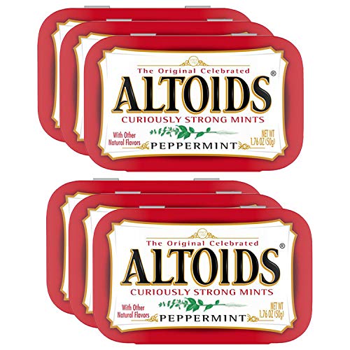 Altoids Curiously Strong Mints Peppermint Pouch, 6 X 50 g - Multipack Freshness!