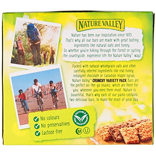 Nature Valley Crunchy Variety Pack of 5 Pouch, 5 x 210 g - "Crunchy Variety Pack!"