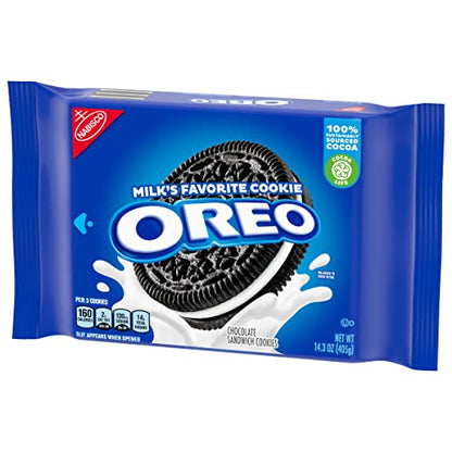 Oreo Nabisco Milk Chocolate Sandwich Cookies, 405g - "Classic milk chocolate bliss!"