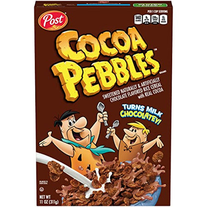 Cocoa Pebbles Chocolate Flavoured Rice Cereal with Real Cocoa, 311 g - Chocolate rice cereal