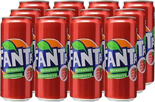 Fanta Strawberry (Imported) 325 ml - (24) - Double strawberry delight!