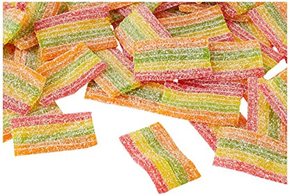 Haribo Sour Rainbow Strips, 150g - Tangy sour rainbow strips in a convenient pack.