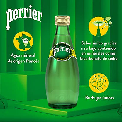 Perrier Carbonated Mineral Water â€¢ Water Captured at the Source in France, 11.16 fl oz â„® 330 ml, 4 Pack - "French mineral refreshment!"