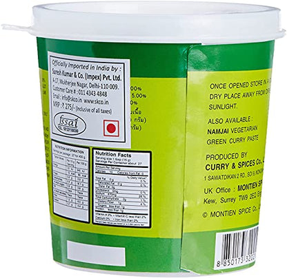 Namjai Green Curry Paste, 400 g - "Green Curry Feast!"