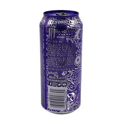 Monster Chef Need Energy Ultra Violet Zero Sugar Drink (Pack of 12Cans X 500ml Each) - "Ultra Violet Energy!"