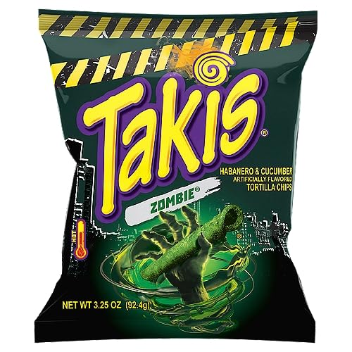 Takis Zombie Habanero & Cucumber Artificially Flavored Tortilla Chips, 3.25 oz 92.4g