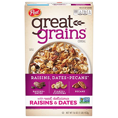 Great Grains Raisins, Dates & Pecans Cereal, 453g - A nutritious and delicious way to start your day.