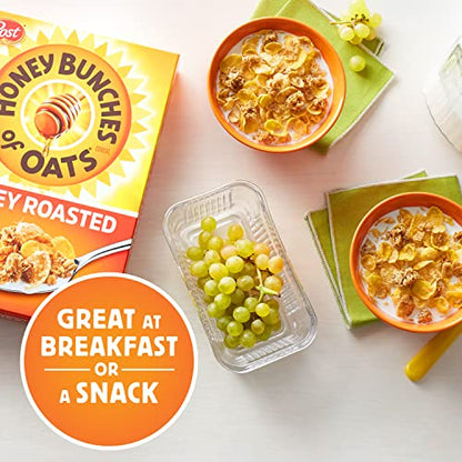 Post Honey Bunches of Oats Crunchy Honey Roasted Cereal 18 Ounce (Pack of 1) Box - Crunchy honey roasted goodness!