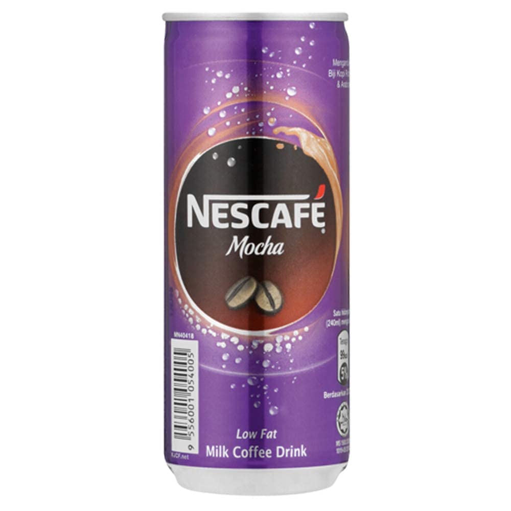 Nescafe Coffee Mocha 240ml Cans, Ready to Drink (Pack of 24pcs X 240ml Each) (Mocha) - "Mocha Madness - 24 Cans of Delight!"